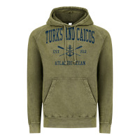 Vintage Olive Turks And Caicos Vintage Navy Crossed Oars & Boat Anchor Vintage Hoodie - trangStudio