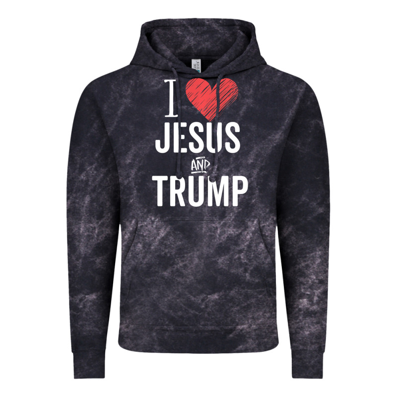 I Love Jesus And Trump Republican Conservative Gift Vintage Hoodie by trangStudio | Teevron