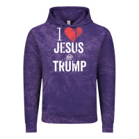 Cloud Purple I Love Jesus And Trump Republican Conservative Gift Vintage Hoodie - trangStudio
