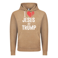 Vintage Coffee I Love Jesus And Trump Republican Conservative Gift Vintage Hoodie - trangStudio