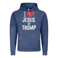 Vintage Denim I Love Jesus And Trump Republican Conservative Gift Vintage Hoodie - trangStudio
