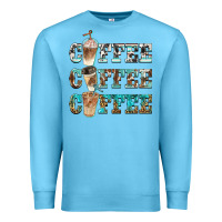 Ocean Blue western coffees Premium Sweatshirt - BarkalooDesign