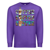 Purple western coffees Premium Sweatshirt - BarkalooDesign