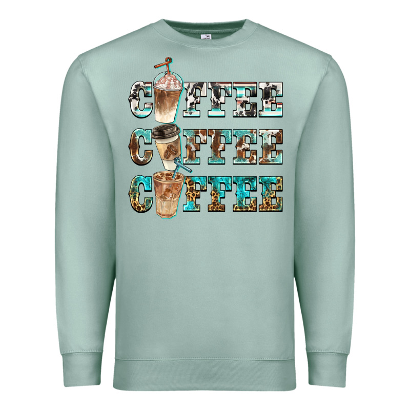 Western Coffees Premium Sweatshirt by BarkalooDesign | Teevron