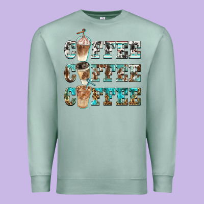 Western Coffees Premium Sweatshirt Designed By Barkaloodesign