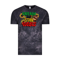 Cloud Black dream but stay woke juneteenth Vintage Tee - CowGirlArtShop