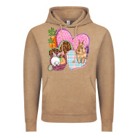 Vintage Coffee Easter hearts Easter Day Vintage Hoodie - HowdyJamesFarm