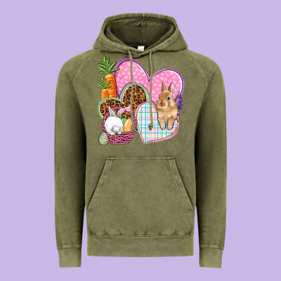 Easter Hearts Easter Day Vintage Hoodie Designed By Howdyjamesfarm