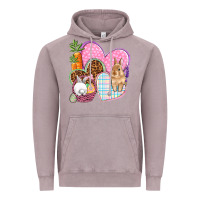 Vintage Zinc Easter hearts Easter Day Vintage Hoodie - HowdyJamesFarm
