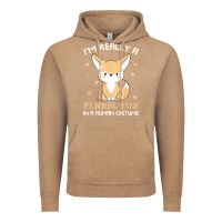Vintage Coffee i'm really a fennec fox in a human costume funny gift t shirt Vintage Hoodie - trangStudio
