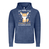 Vintage Denim i'm really a fennec fox in a human costume funny gift t shirt Vintage Hoodie - trangStudio