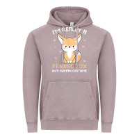 Vintage Zinc i'm really a fennec fox in a human costume funny gift t shirt Vintage Hoodie - trangStudio