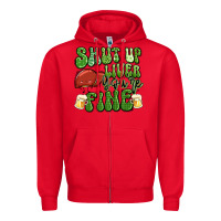 Red shut up liver you're fine st patricks day Zipper Hoodie - Artiststas