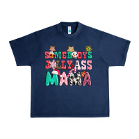 Navy somebody jolly ass mama pink christmas Urban Heavy Tee - CowGirlArtShop