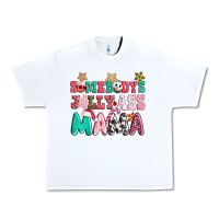 White somebody jolly ass mama pink christmas Urban Heavy Tee - CowGirlArtShop
