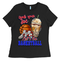 Black Grab your joe let's go Basketball Ladies Tee - NancyCooperArtShop