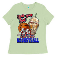 Matcha Grab your joe let's go Basketball Ladies Tee - NancyCooperArtShop