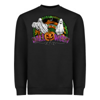 Black halloween vibes Heavyweight Sweatshirt - SublimationCraftShop