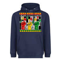 Navy black independence day juneteenth tumbler Heavyweight Hoodie - BarkalooDesign