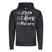 Vintage Black Checklist Jesus Coffee Mascara Vintage Hoodie - trangStudio
