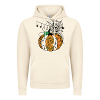 Vintage Artic halloween pumpkin music symbols music teacher halloween t shirt copy Vintage Hoodie - trangStudio