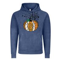 Vintage Denim halloween pumpkin music symbols music teacher halloween t shirt copy Vintage Hoodie - trangStudio