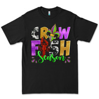 Black crawfish season mardi gras carnival fleur de lis Premium Tee - Jasminsmagicworld