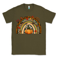 Army Green Fall rainbow pumpkin Classic Tee - NancyCooperArtShop