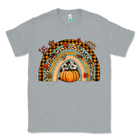 Heather Grey Fall rainbow pumpkin Classic Tee - NancyCooperArtShop