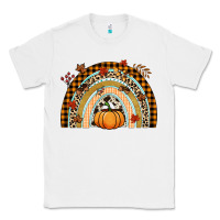 White Fall rainbow pumpkin Classic Tee - NancyCooperArtShop