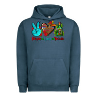 Pigment Midnight Navy peace love tequila Urban Hoodie - AdoDesignShop