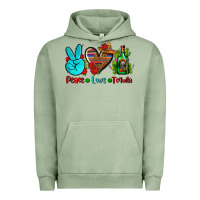 Pigment Oil Green peace love tequila Urban Hoodie - AdoDesignShop
