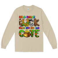 Mushroom Who needs luck when you are this cute Long Sleeve Tee - OliviaCreatesArt