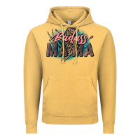 Vintage Mustard Badass Mama Mother's Day png sublimation design do Vintage Hoodie - CowGirlArtShop