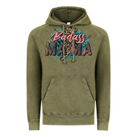 Vintage Olive Badass Mama Mother's Day png sublimation design do Vintage Hoodie - CowGirlArtShop