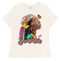 Bone summer afro Ladies Tee - NancyCooperArtShop
