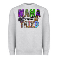 Heather Grey mama tried Heavyweight Sweatshirt - SublimationCraftShop