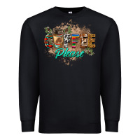 Black coffee please Premium Sweatshirt - BarkalooDesign