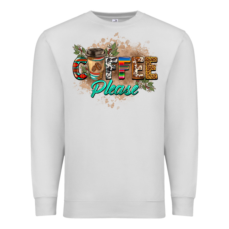 Coffee Please Premium Sweatshirt by BarkalooDesign | Teevron