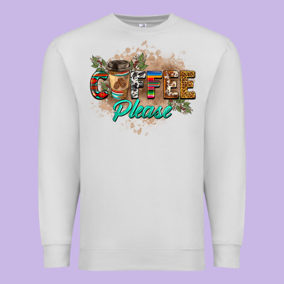 Coffee Please Premium Sweatshirt Designed By Barkaloodesign