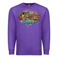 Purple coffee please Premium Sweatshirt - BarkalooDesign