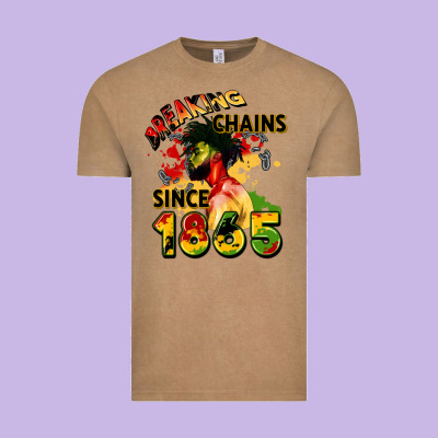 Breaking Chains Since 1865 Vintage Tee Designed By Cowgirlartshop