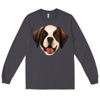 Smoke st bernard Long Sleeve Tee - Jasminsmagicworld