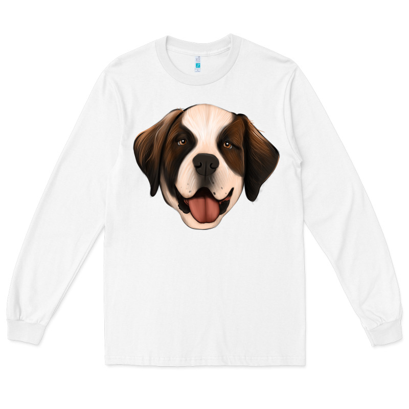 St Bernard Long Sleeve Tee by Jasminsmagicworld | Teevron