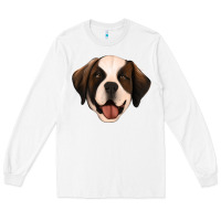 White st bernard Long Sleeve Tee - Jasminsmagicworld