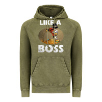 Vintage Olive like a boss duck tales art gift for fans Vintage Hoodie - trangStudio