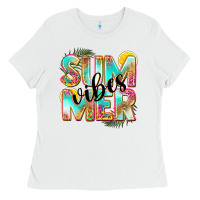 White summer vibes Ladies Tee - NancyCooperArtShop