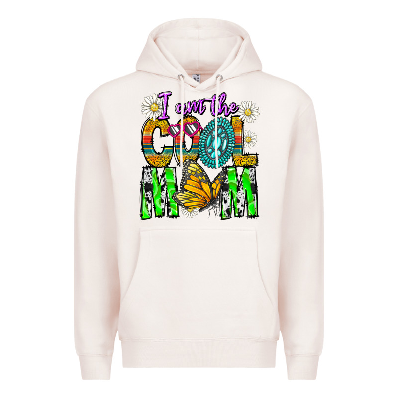 I'm The Cool Mom Premium Hoodie by CowhideDigitalArt | Teevron