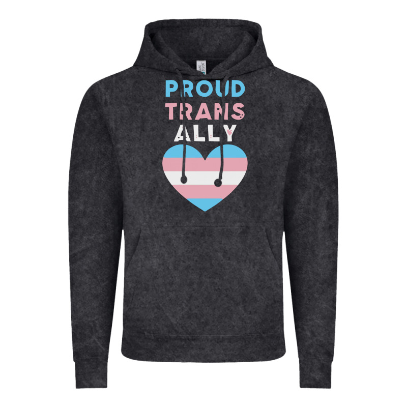 Proud Trans Ally Transgender Vintage Hoodie by trangStudio | Teevron