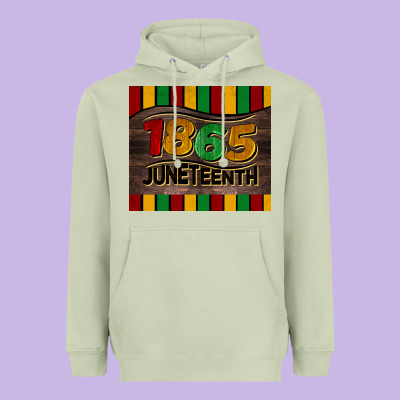 1865 Juneteenth Tumbler Heavyweight Hoodie Designed By Barkaloodesign